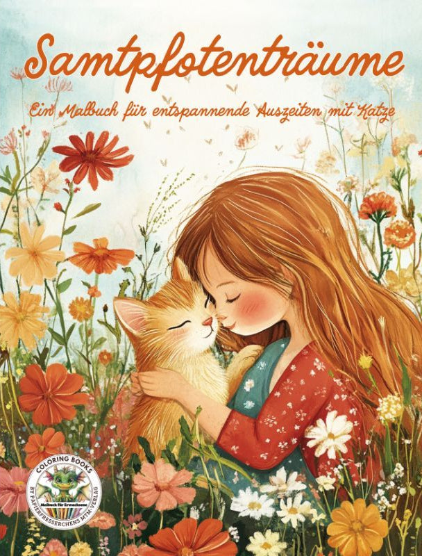 Samtpfotenträume: Malbuch für Katzenliebhaber - Entspannung und kreative Auszeiten - Papierfresserchens MTM-Verlag