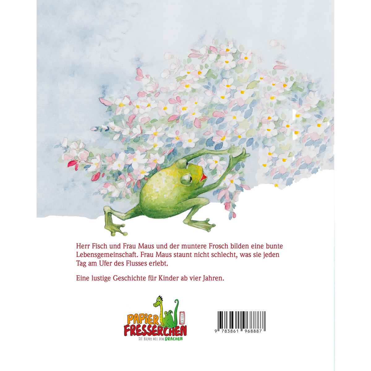 Götterspeise mit Herz – Buchrückseite - Papierfresserchens MTM-Verlag