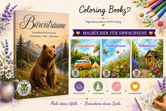 Ausmalbuch für Erwachsene zur Entspannung - Papierfresserchens MTM-Verlag