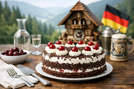 Schwarzwälder Kirschtorte und deutsche Traditionen, KI generiert