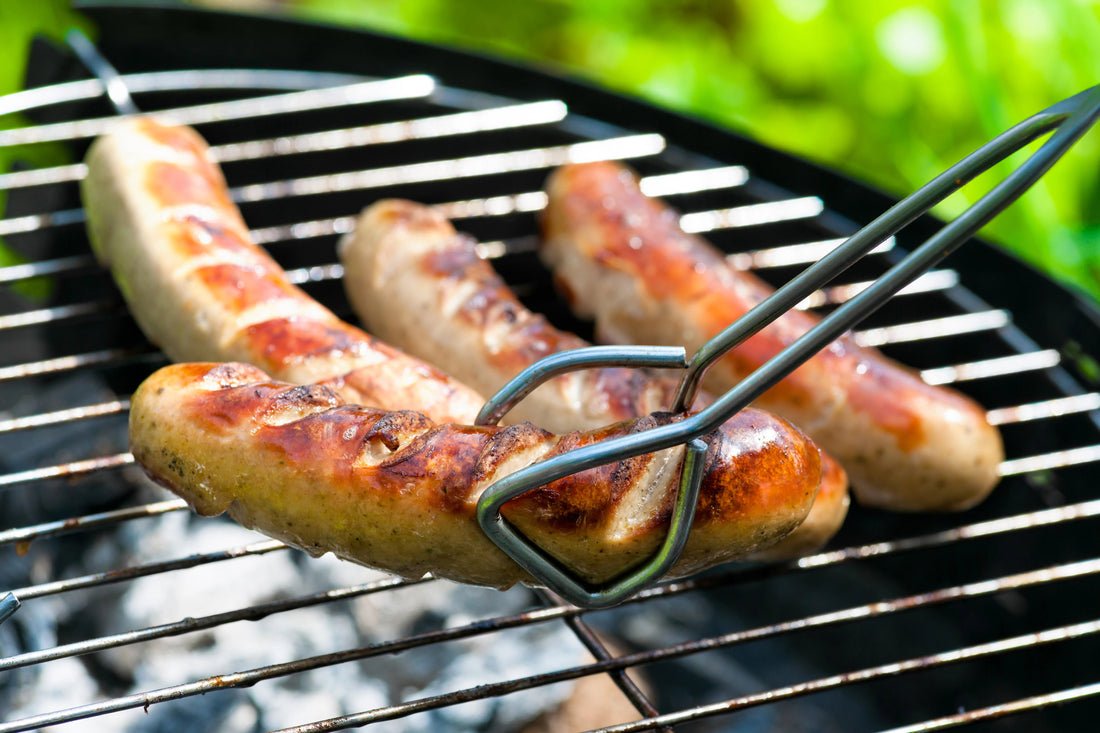 Foto Bratwurst auf Grill