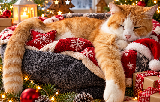 Sammys Weihnachtsgeschenk wird geliebt.