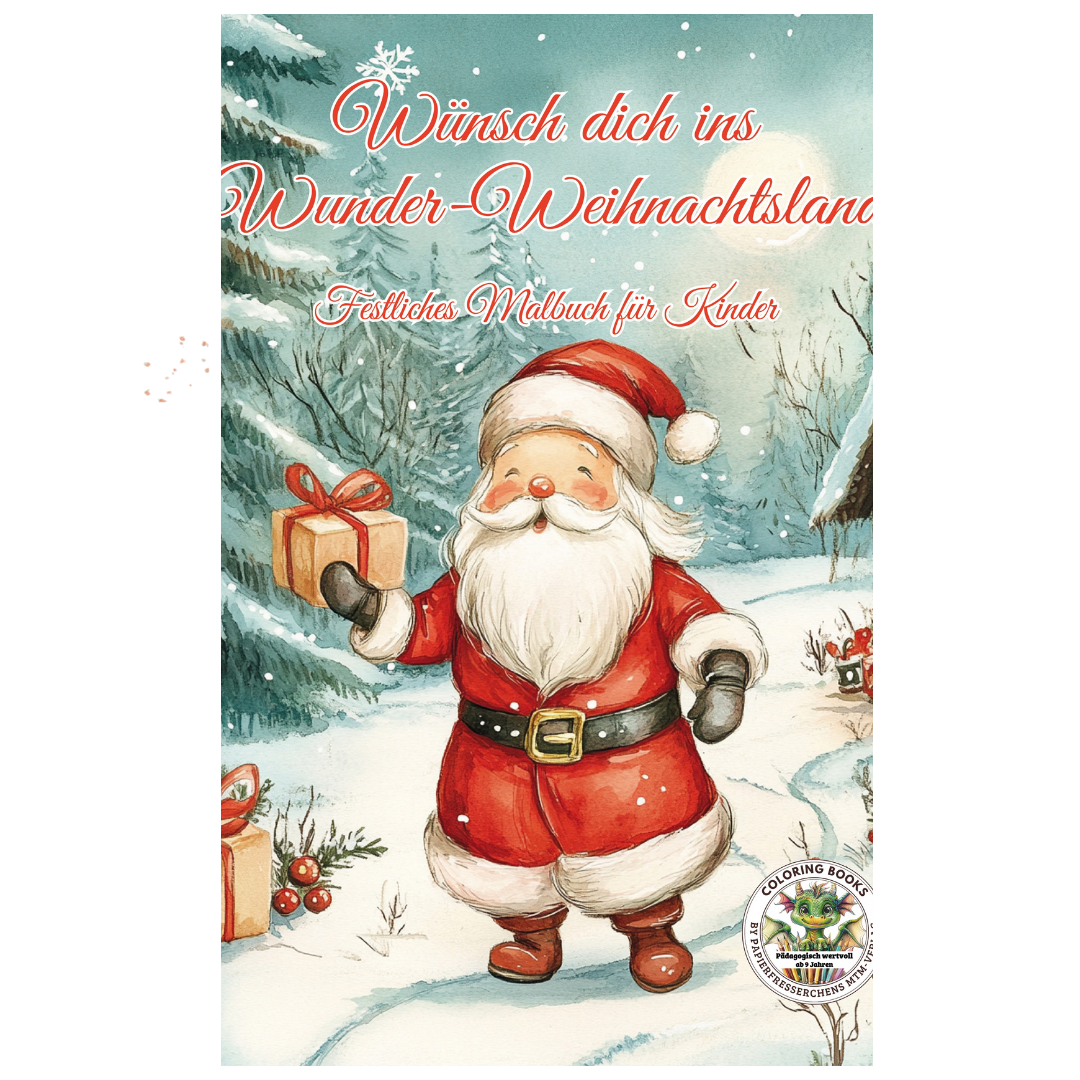 Wünsch dich ins Wunder-Weihnachtsland Malbuch Kinder ab 9