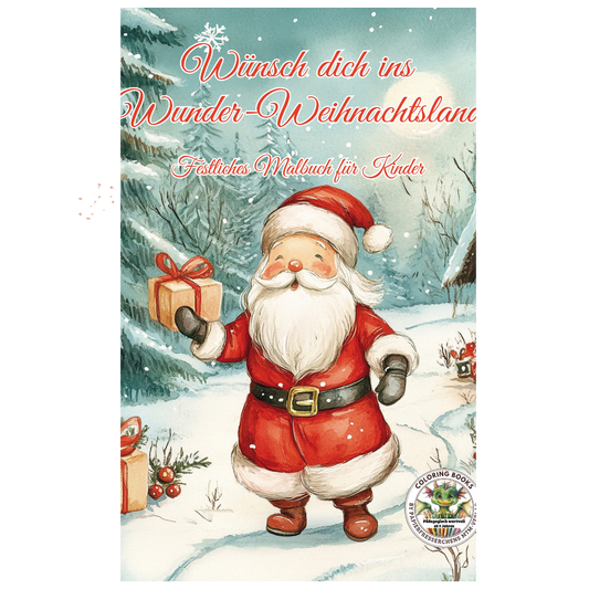 Wünsch dich ins Wunder-Weihnachtsland Malbuch Kinder ab 9