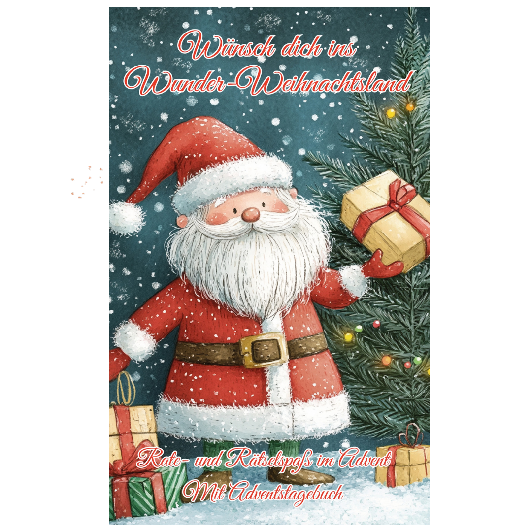 Wünsch dich ins Wunder-Weihnachtsland - Weihnachtliches Rätselbuch für unvergessliche Adventsmomente