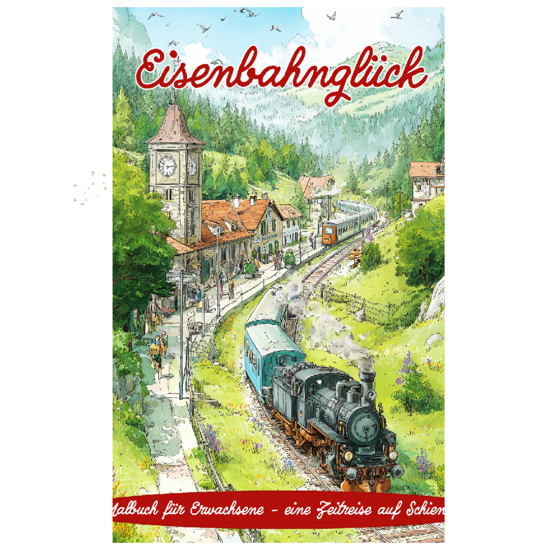 Eisenbahnglück - Eisenbahn Malbuch für Erwachsene PDF