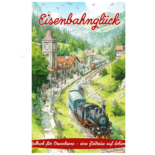 Eisenbahnglück - Eisenbahn Malbuch für Erwachsene PDF