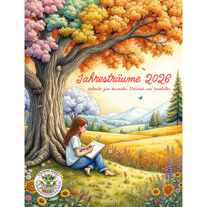 Jahresträume 2026 – Malbuch-Kalender für Erwachsene 2026: Kreative Entspannung für das ganze Jahr