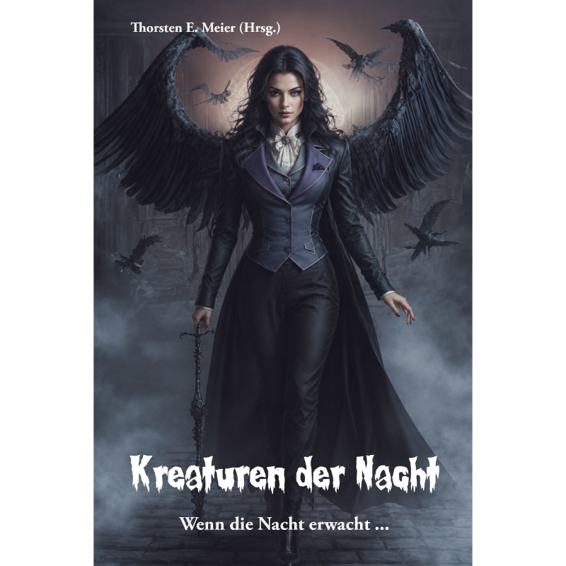 Kreaturen der Nacht – Wenn die Nacht erwacht … Band 2 – Buchcover - Papierfresserchens MTM-Verlag