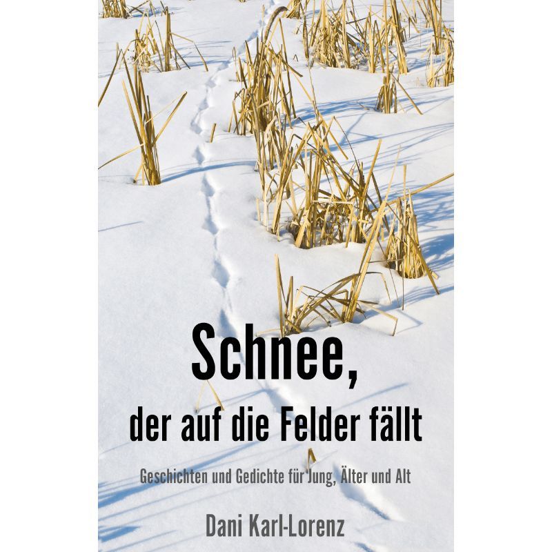 Schnee, der auf die Felder fällt