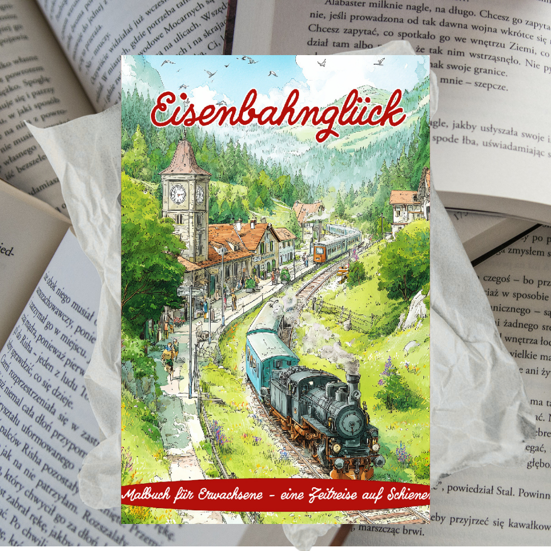 Eisenbahnglück - Eisenbahn Malbuch für Erwachsene PDF