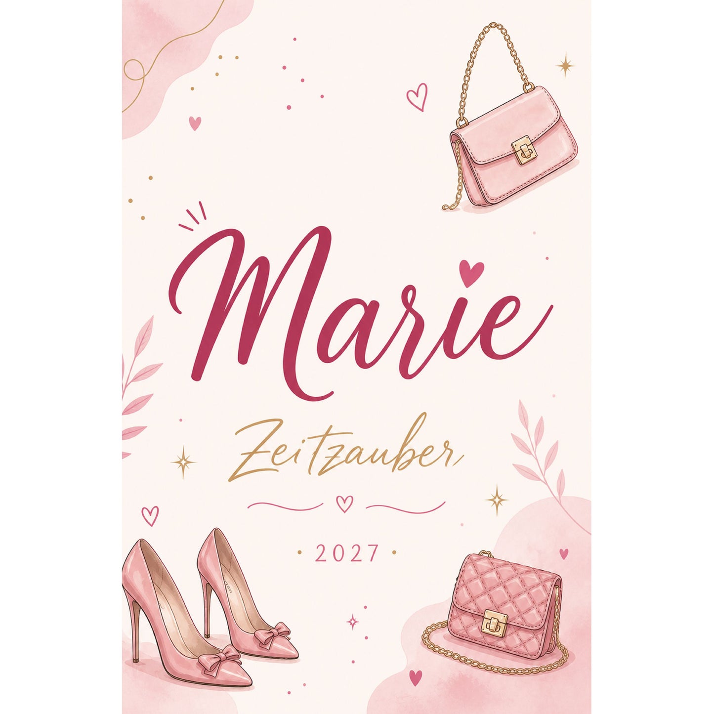Marie Kalender 2027 - farbiger Wochenplaner, Tagebuch, für Frauen