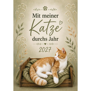 Mit meiner Katze durchs Jahr 2027 - s-w Katzenkalender 2027