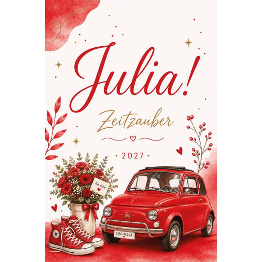 Julia Kalender 2027 - s-w Wochenplaner, Tagebuch, für Frauen