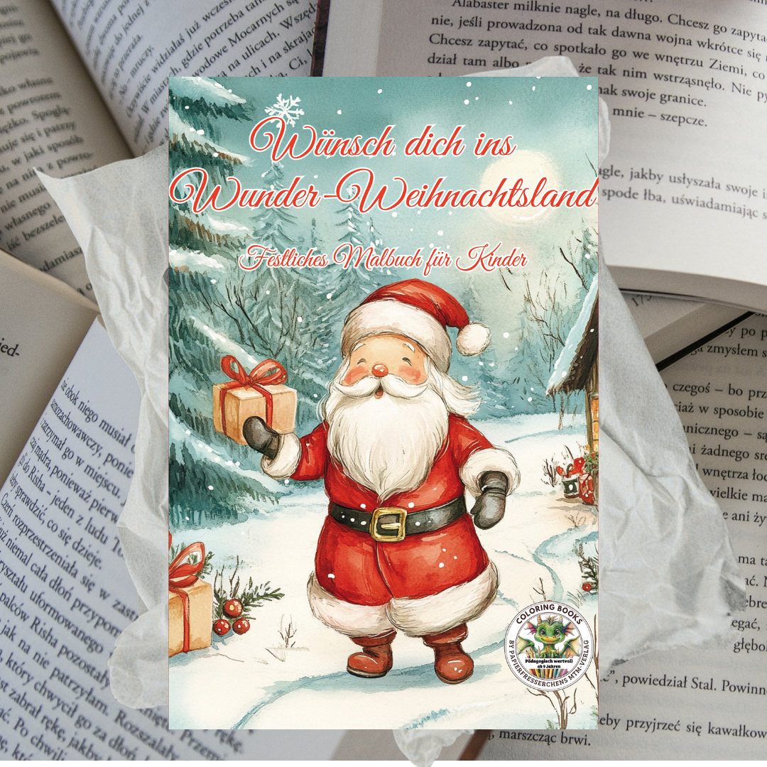Wünsch dich ins Wunder-Weihnachtsland Malbuch Kinder ab 9