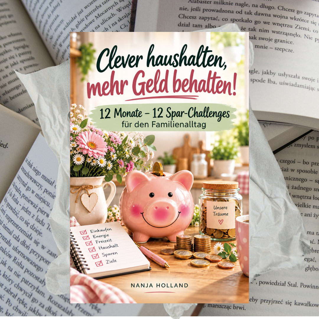 Clever haushalten, mehr Geld behalten! – 12 Monate – 12 Spar-Challenges für den Familienalltag