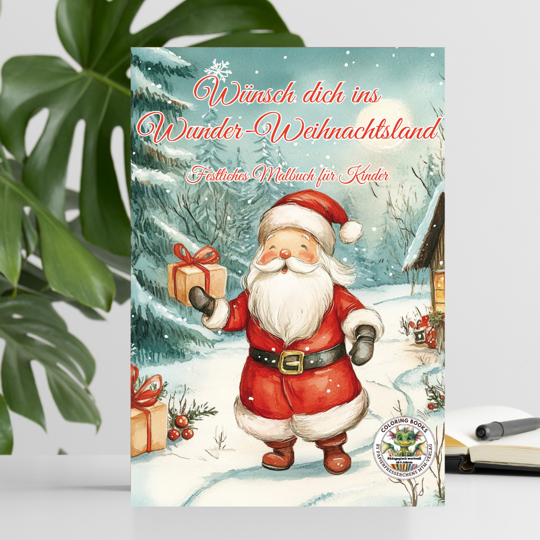 Wünsch dich ins Wunder-Weihnachtsland Malbuch Kinder ab 9