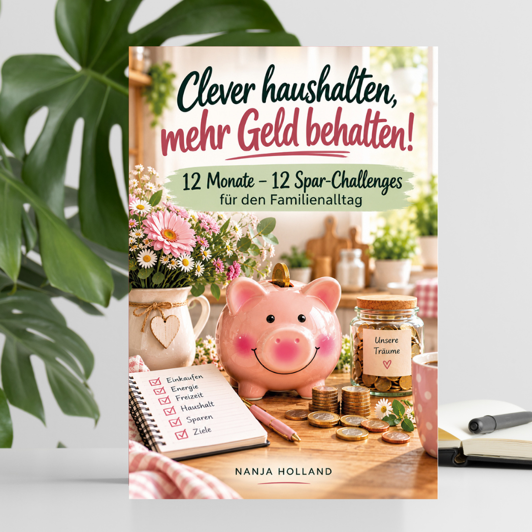 Clever haushalten, mehr Geld behalten! – 12 Monate – 12 Spar-Challenges für den Familienalltag