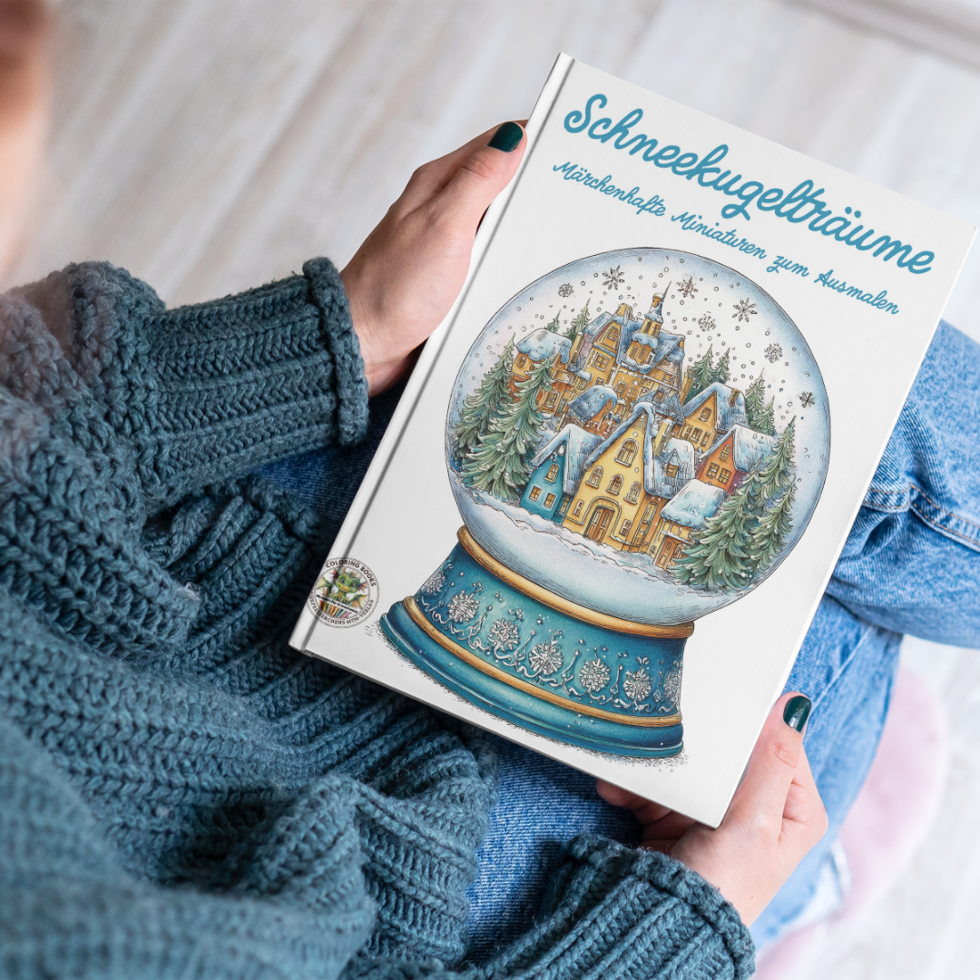 Schneekugelträume Ausmalbuch für Erwachsene - Märchenhafte Miniaturen zum Ausmalen: