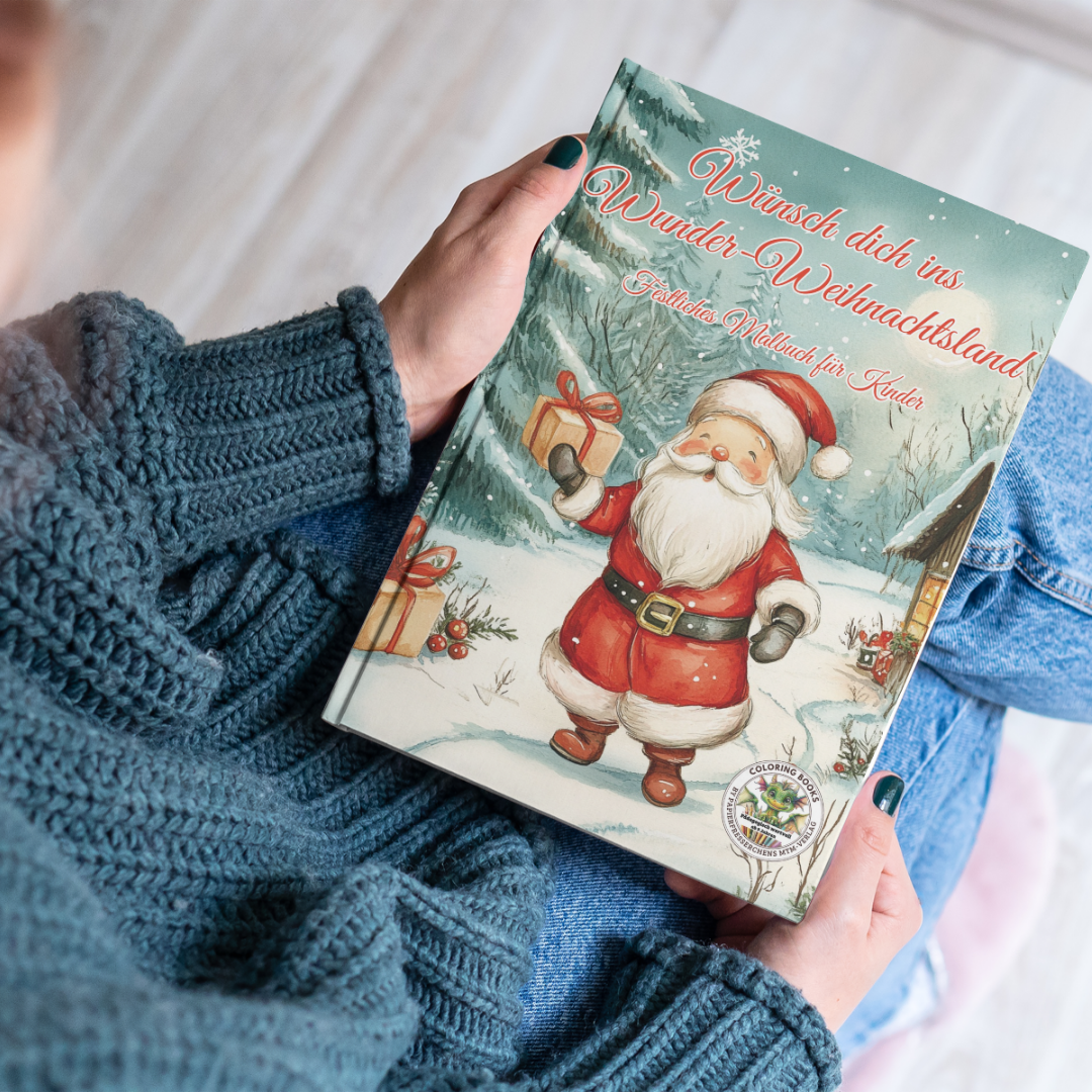Wünsch dich ins Wunder-Weihnachtsland Malbuch Kinder ab 9