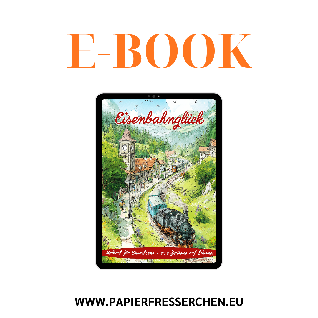 Eisenbahnglück - Eisenbahn Malbuch für Erwachsene PDF