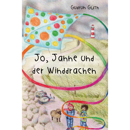 Jo, Janne und der Winddrachen – Buchcover - Papierfresserchens MTM-Verlag