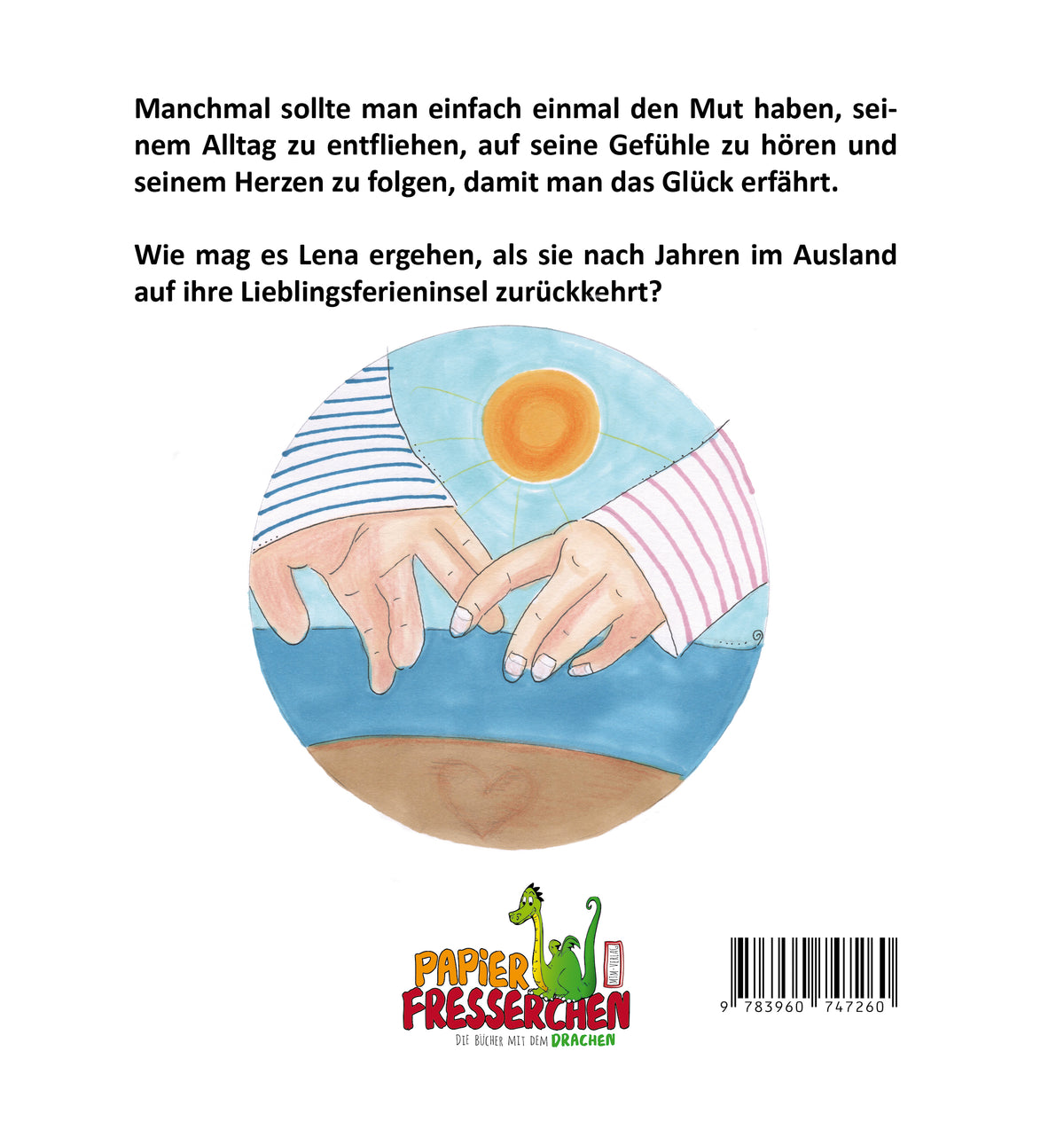 Meeresrauschen zum Glück – Buchrückseite - Papierfresserchens MTM-Verlag