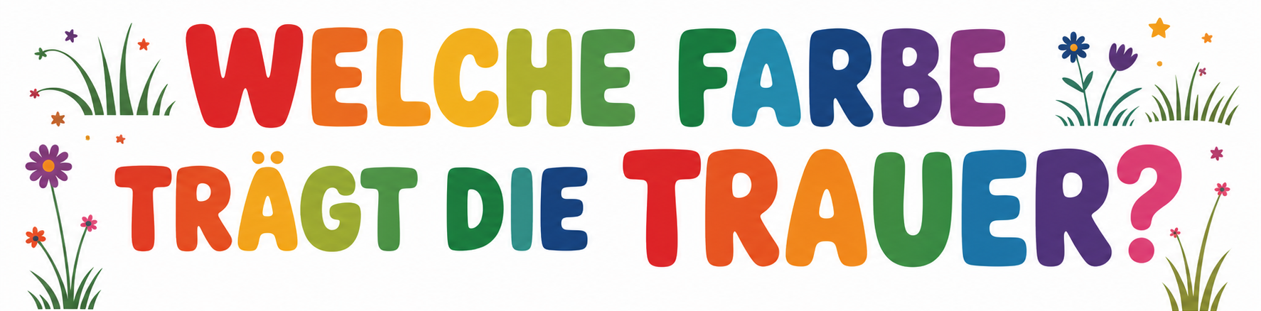 Welche Farbe trägt die Trauer?