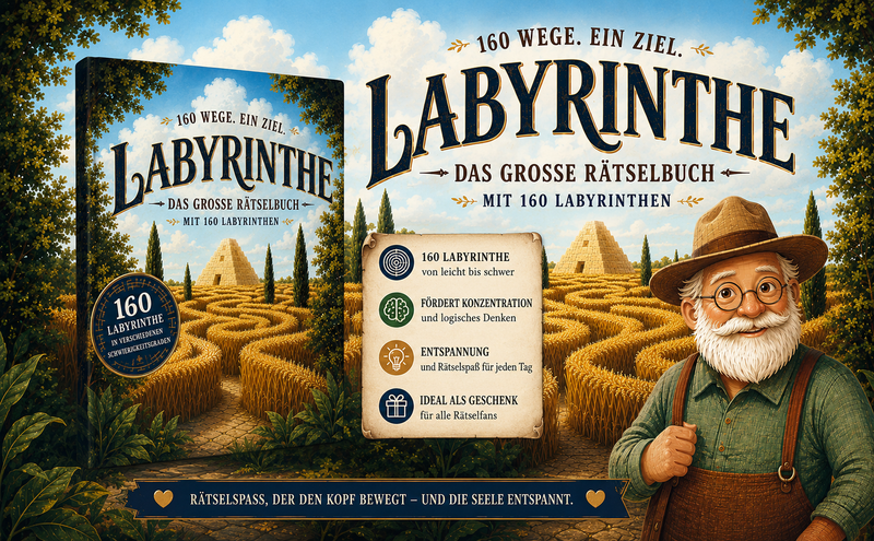 Labyrinthe: Das große Rätselbuch mit 160 Labyrinthen