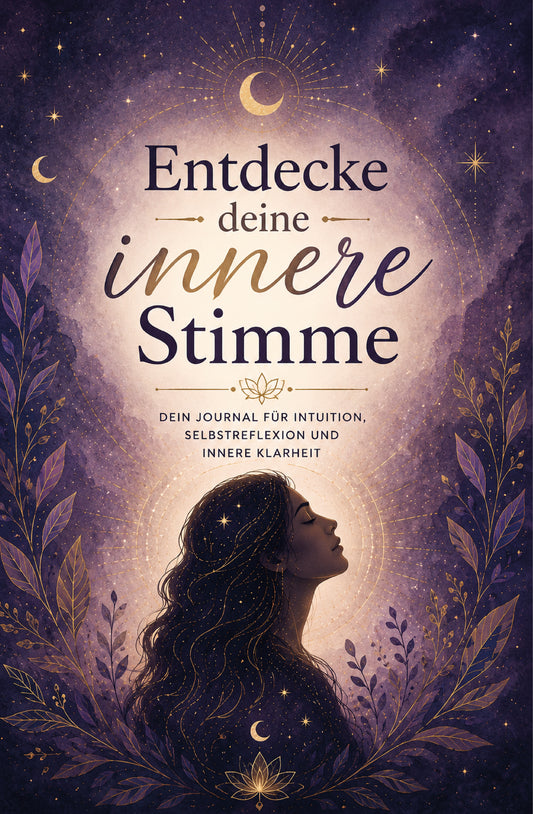 Cover Entdecke deine innere Stimme - Achtsamkeit und Spiritualität Journal PDF - Papierfresserchens MTM-Verlag