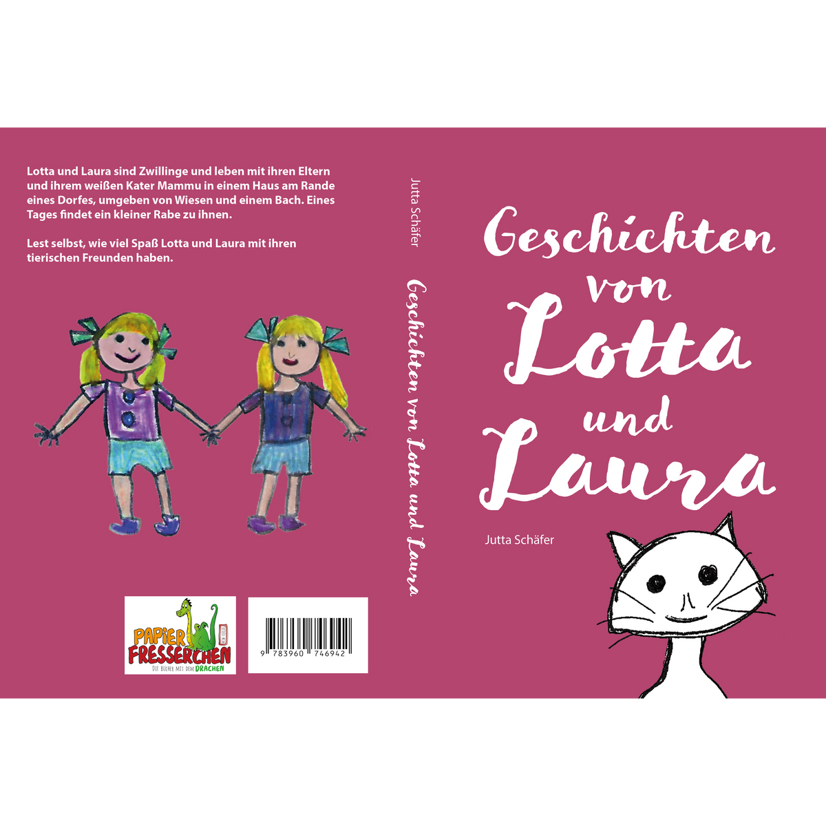 Geschichten von Lotta und Laura – Buchumschlag - Papierfresserchens MTM-Verlag