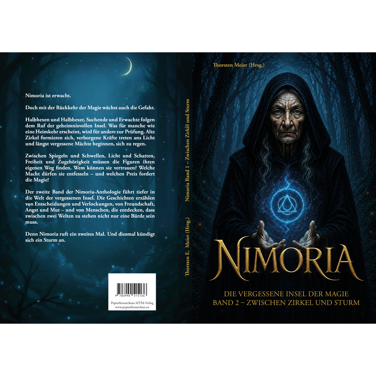 Nimoria – Zwischen Zirkel und Sturm – Band 2 – Buchumschlag - Papierfresserchens MTM-Verlag