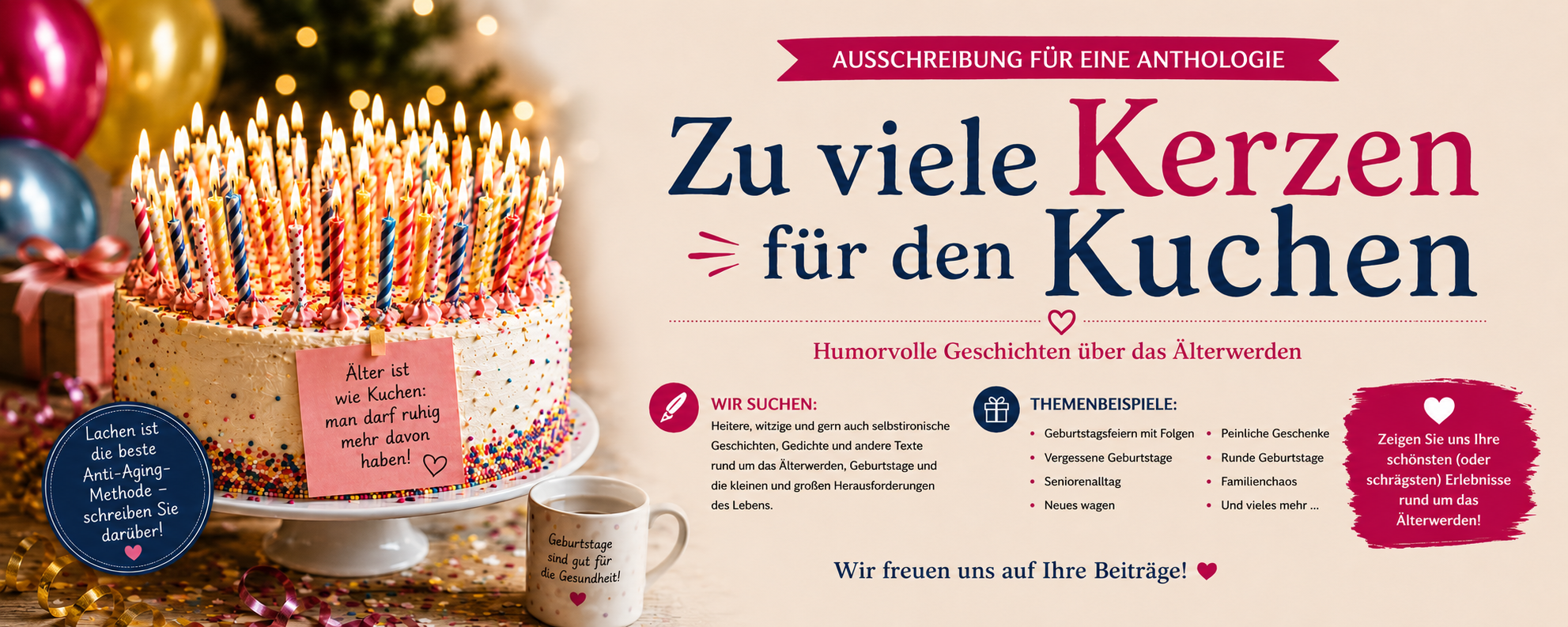 Zu viele Kerzen für den Kuchen