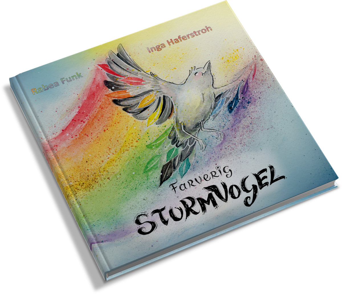 Farverig Sturmvogel – Buchansicht 1 - Papierfresserchens MTM-Verlag