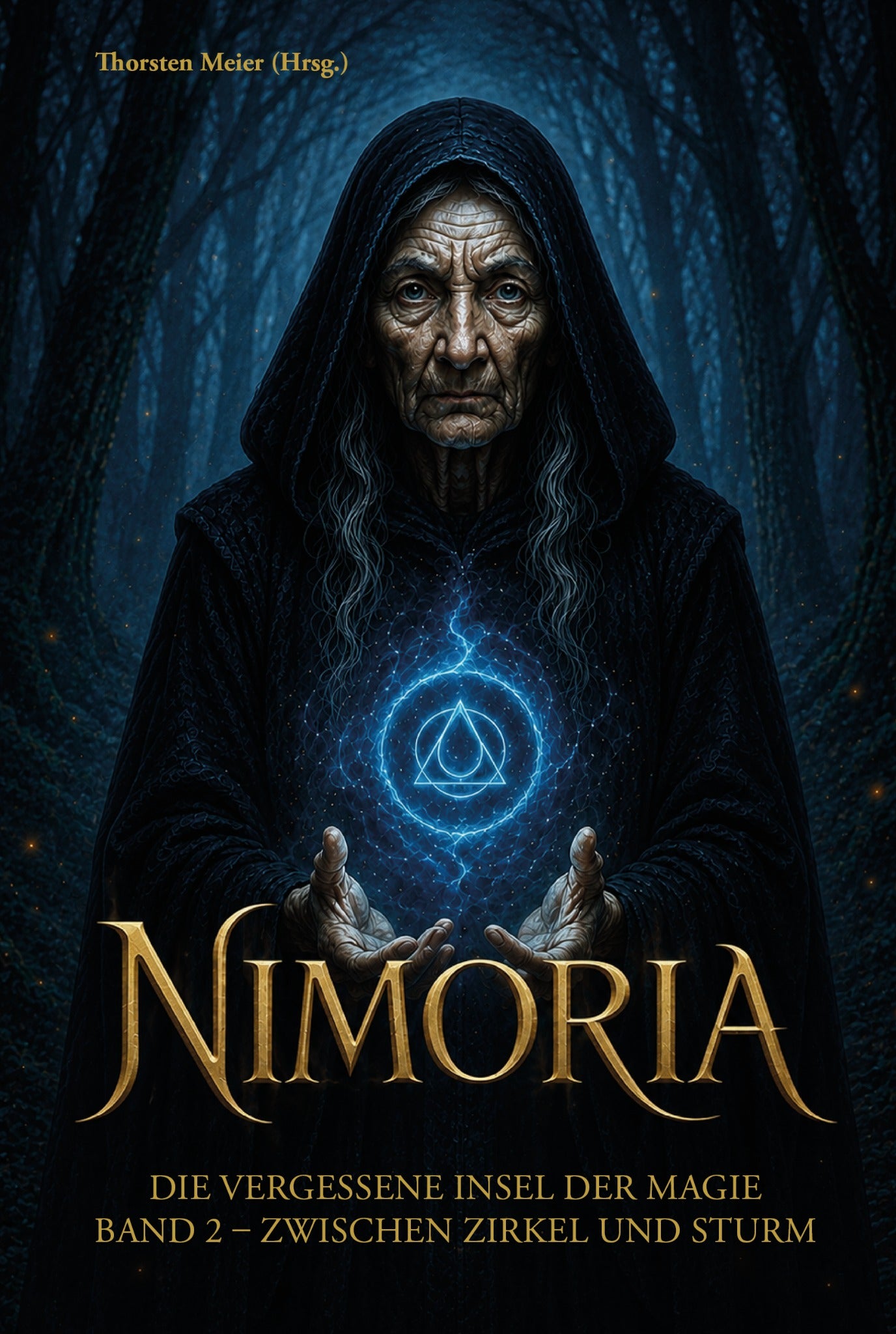 Cover der Anthologie Nimoria – Die vergessene Insel der Magie, Band 2: Zwischen Zirkel und Sturm